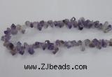 CTD1641 Top drilled 10*14mm - 10*18mm faceted nuggets amethyst beads