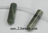 CTD1801 Top drilled 10*30mm - 10*32mm sticks seaweed quartz beads