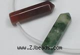 CTD1811 Top drilled 10*30mm - 10*32mm sticks Indian agate beads