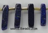 CTD1923 Top drilled 6*20mm - 8*45mm sticks lapis lazuli beads