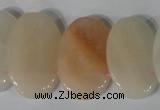 CTD21 Top drilled 20*30mm oval pink aventurine beads wholesale