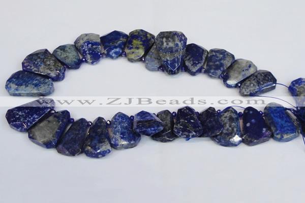 CTD2101 Top drilled 20*28mm - 25*35mm freeform lapis lazuli beads
