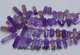 CTD2110 Top drilled 10*25mm - 12*45mm sticks ametrine beads