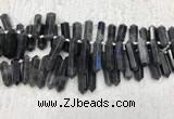 CTD2115 Top drilled 10*25mm - 12*45mm sticks labradorite beads