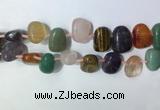 CTD2153 Top drilled 15*25mm - 18*25mm freeform mixed gemstone beads