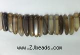 CTD2161 Top drilled 8*20mm - 10*40mm sticks agate gemstone beads