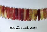 CTD2166 Top drilled 8*20mm - 10*40mm sticks agate gemstone beads