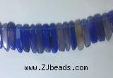 CTD2168 Top drilled 8*20mm - 10*40mm sticks agate gemstone beads