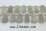 CTD2332 Top drilled 16*18mm - 20*30mm faceted freeform moonstone beads