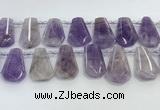 CTD2338 Top drilled 16*18mm - 20*30mm freeform lavender amethyst beads