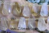 CTD2346 Top drilled 16*18mm - 20*30mm freeform scenic quartz beads