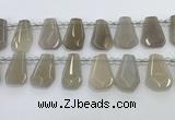 CTD2362 Top drilled 16*18mm - 20*30mm faceted freeform moonstone beads