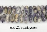 CTD2395 Top drilled 13*30mm - 14*42mm sticks charoite beads