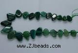 CTD2598 Top drilled 15*20mm - 25*35mm faceted freeform agate beads