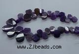 CTD2602 Top drilled 13*18mm - 23*33mm freeform agate beads