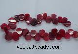 CTD2603 Top drilled 13*18mm - 23*33mm freeform agate beads