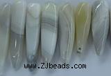 CTD2681 Top drilled 8*25mm - 10*50mm bullet agate beads wholesale