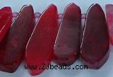 CTD2702 15.5 inches 10*25mm - 18*50mm freeform agate beads