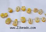 CTD2711 15.5 inches 20*30mm - 35*45mm freeform druzy agate beads