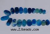 CTD2747 Top drilled 18*25mm - 22*40mm freeform agate beads