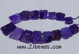 CTD2755 Top drilled 25*30mm - 35*45mm freeform agate beads