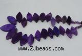 CTD2790 Top drilled 15*30mm - 25*45mm marquise agate gemstone beads