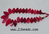 CTD2791 Top drilled 15*30mm - 25*45mm marquise agate gemstone beads