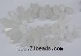 CTD2859 Top drilled 15*20mm - 22*50mm sticks quartz beads