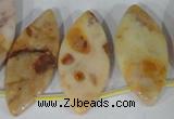 CTD30 Top drilled 15*30mm – 18*37mm marquise Morocco agate beads