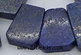 CTD3510 Top drilled 15*25mm - 25*35mm freeform lapis lazuli beads