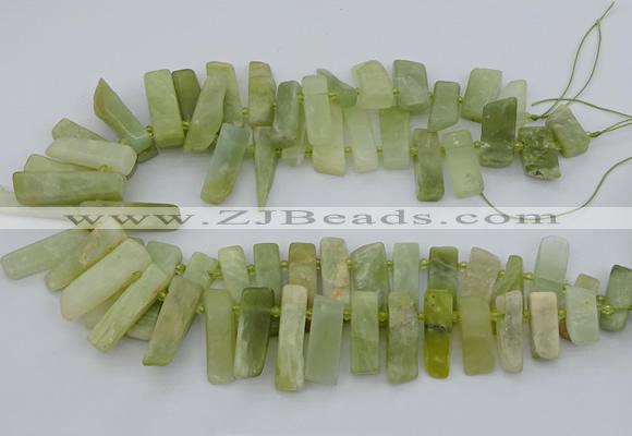 CTD3519 Top drilled 10*20mm - 12*40mm sticks New jade beads