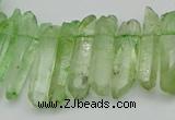 CTD3548 Top drilled 6*20mm - 8*35mm sticks quartz beads wholesale