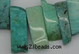 CTD355 Top drilled 10*28mm - 10*50mm wand Russian amazonite beads