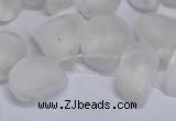 CTD3600 Top drilled 10*14mm - 13*18mm nuggets white crystal beads