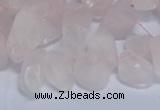 CTD3601 Top drilled 10*14mm - 13*18mm nuggets rose quartz beads