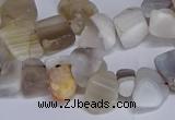 CTD3609 Top drilled 10*14mm - 13*18mm nuggets botswana agate beads