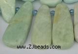 CTD3648 Top drilled 10*20mm - 15*45mm freeform amazonite beads