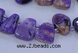 CTD3652 Top drilled 10*14mm - 15*20mm freeform charoite beads