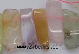 CTD367 Top drilled 10*25mm - 10*45mm wand multicolor quartz beads