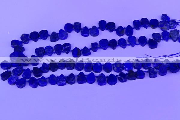 CTD3862 Top drilled 8*10mm - 10*12mm freeform lapis lazuli beads