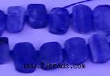 CTD3885 Top drilled 8*10mm - 10*14mm freeform blue kyanite beads