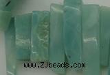 CTD390 Top drilled 10*20mm - 12*50mm wand amazonite beads