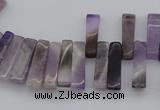 CTD400 Top drilled 4*15mm - 6*20mm sticks amethyst gemstone beads