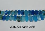 CTD4006 Top drilled 14*22mm - 22*42mm freeform agate gemstone beads