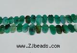 CTD4007 Top drilled 14*22mm - 22*42mm freeform agate gemstone beads