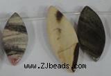 CTD41 Top drilled 10*23mm – 15*40mm marquise jasper beads