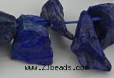 CTD432 15.5 inches 12*20mm - 15*25mm nuggets lapis lazuli beads