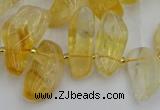 CTD452 15.5 inches 10*14mm - 15*30mm freeform citrine beads