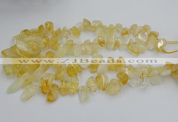 CTD452 15.5 inches 10*14mm - 15*30mm freeform citrine beads