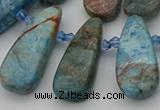 CTD491 Top drilled 10*22mm - 15*45mm freeform apatite beads